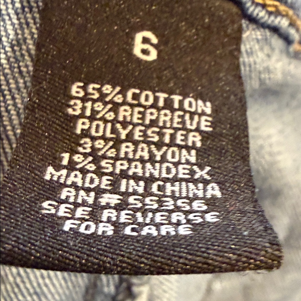 D.Jeans Wide Leg Jeans Size 6 High Rise Y2K Utility Denim - Picture 3 of 10